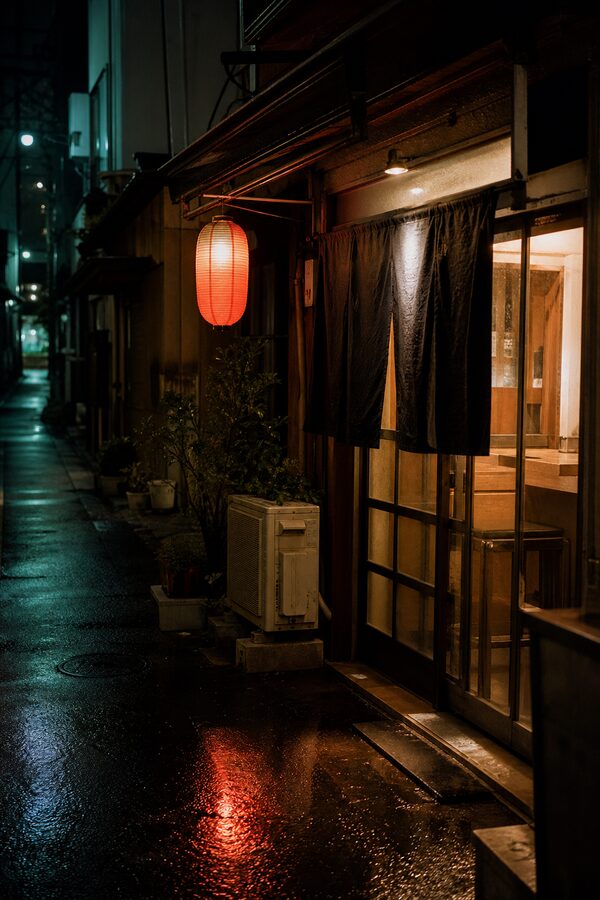 深夜食堂をイメージしたアートワーク