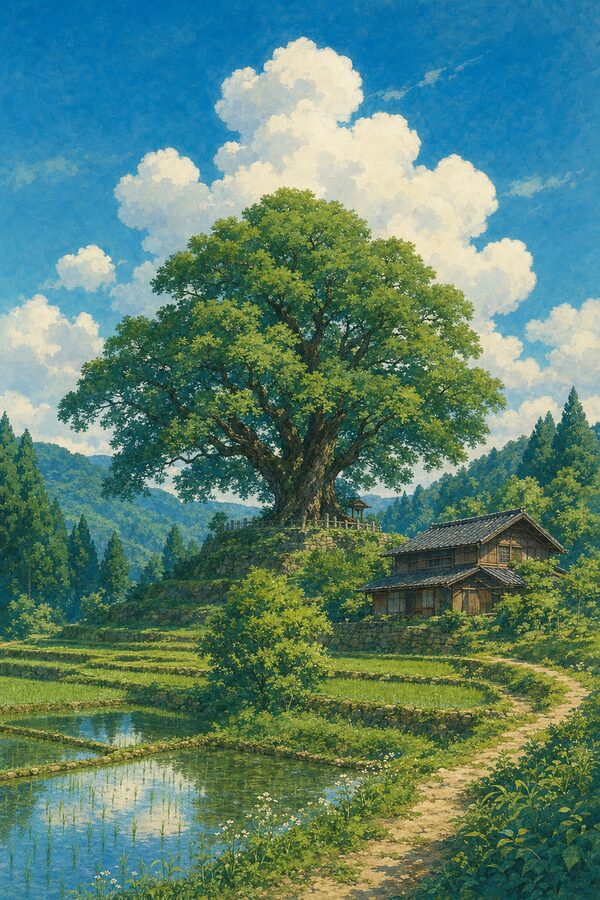 となりのトトロをイメージしたアートワーク